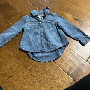 Old navy denim shirt size 2t button up girls
